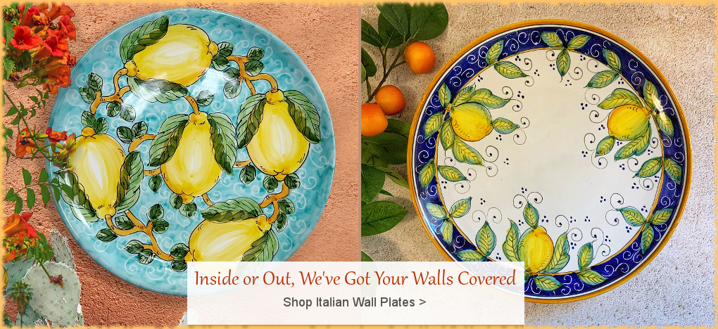 Italian Ceramic Wall Plates, Deruta Italian Ceramics, Tuscany Italian Pottery, Sicily Ceramics, Best Prices | BellaSoleil.com Tuscan Decor Since 1996