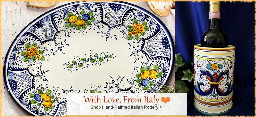 Italian Pottery Italian Ceramics FREE SHIPPING SALE | BellaSoleil.com Tuscan Decor Since 1996