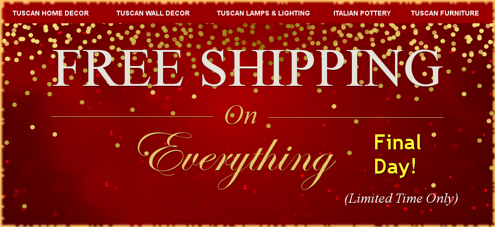 Italian Pottery, Tuscan Decor SALE | Largest Selection | FREE Shipping, No Sales Tax | BellaSoleil.com Tuscan Decor Since 1996