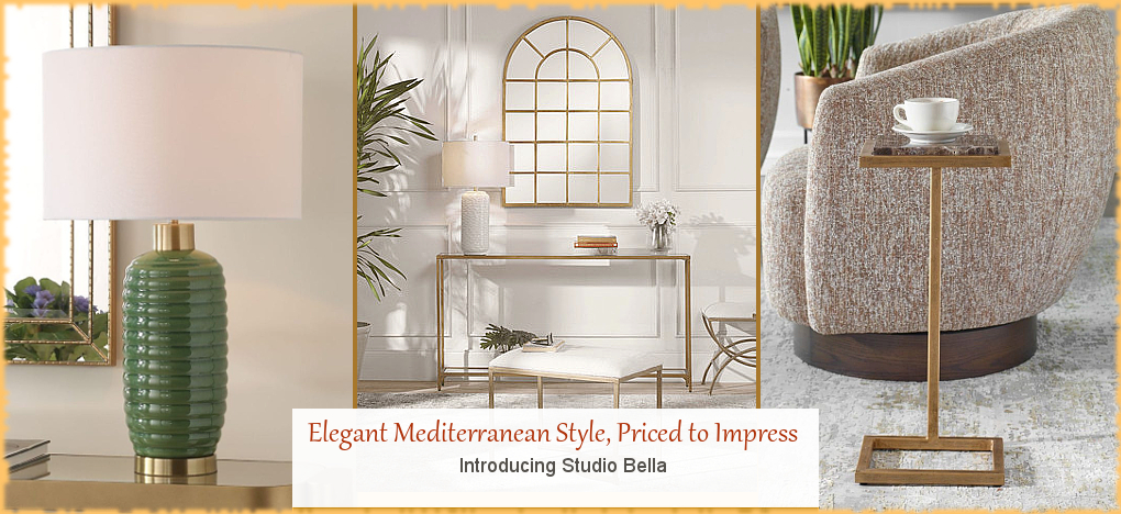 Modern Mediterranean Home Decor | Largest Selection | FREE Shipping, No Sales Tax | BellaSoleil.com Tuscan Decor Since 1996