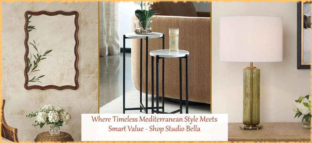 Modern Mediterranean Home Decor | Largest Selection | FREE Shipping, No Sales Tax | BellaSoleil.com Tuscan Decor Since 1996