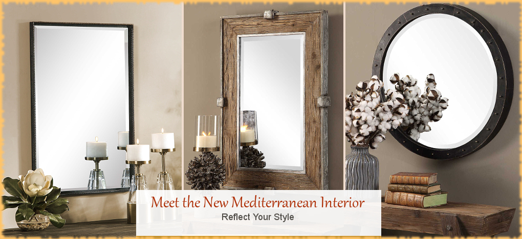 Modern Mediterranean Mirrors | Largest Selection | FREE Shipping, No Sales Tax | BellaSoleil.com Tuscan Decor Since 1996