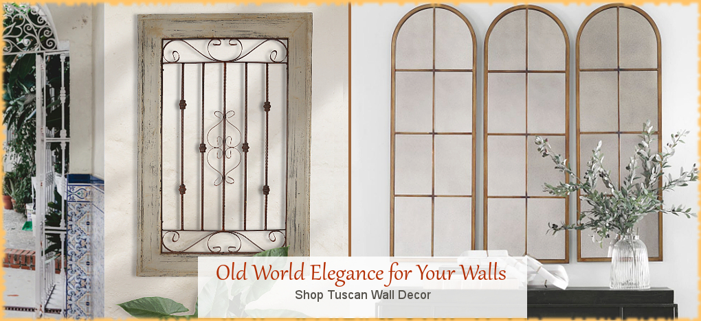 Modern Mediterranean Wall Decor | Largest Selection | FREE Shipping, No Sales Tax | BellaSoleil.com Tuscan Decor Since 1996
