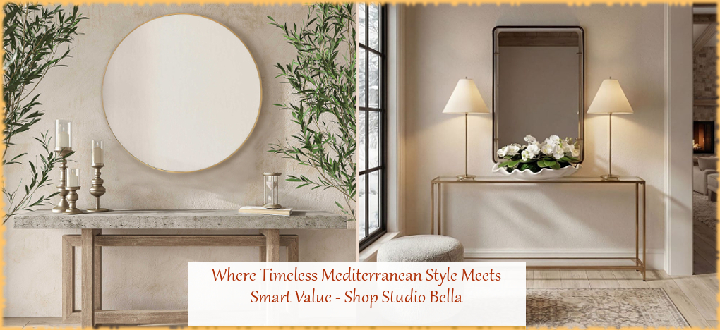 Modern Mediterranean Home Decor | Largest Selection | FREE Shipping, No Sales Tax | BellaSoleil.com Tuscan Decor Since 1996