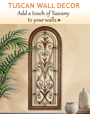 Tuscan Wall Decor | BellaSoleil.com Tuscan Decor and Italian Pottery