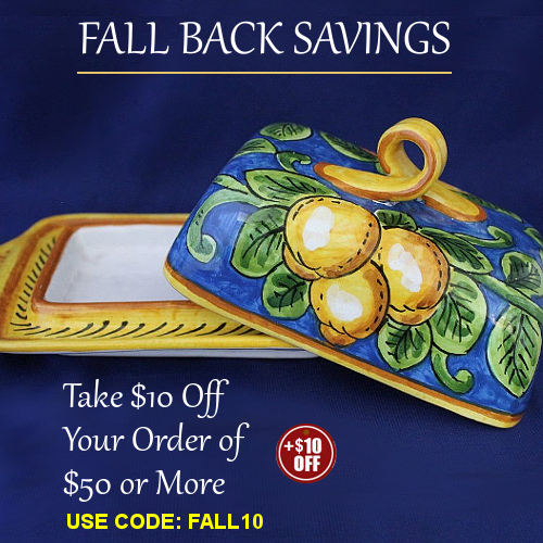 Italian Pottery Modern Mediterranean Decor Fall Sale | BellaSoleil.com Since 1996