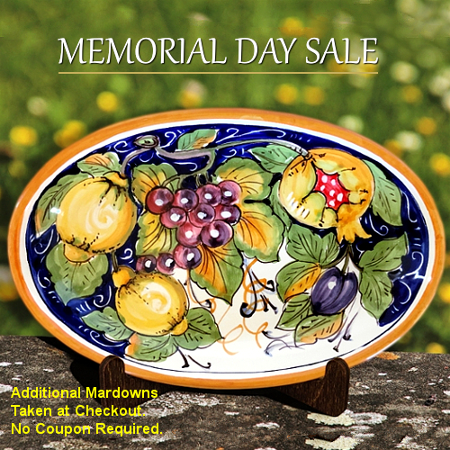 Italian Pottery Tuscan Decor Memorial Day Sale | BellaSoleil.com Since 1996