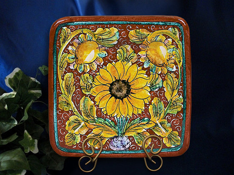 Tuscan Sunflower Plate Platter
