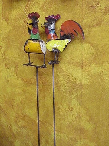 Tuscan Rooster Garden Stake