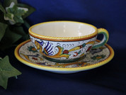 Deruta Raffaellesco Cappuccino Cup and Saucer