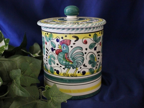 Deruta Gallo Rooster Canister