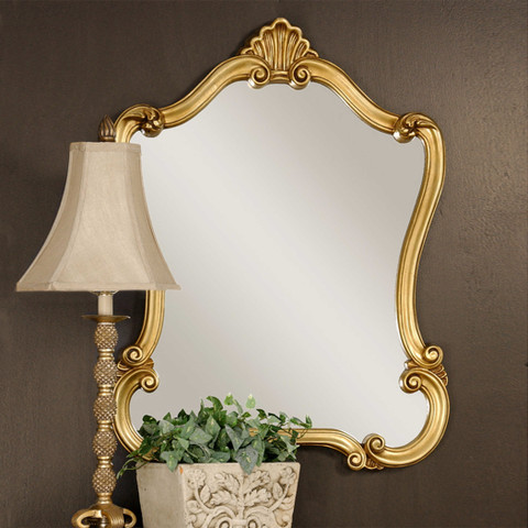 Cameo Scroll Mirror