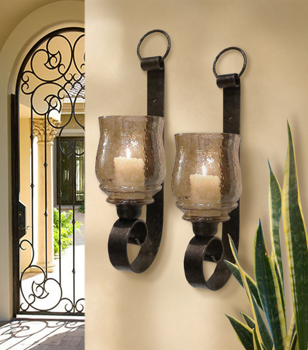 Wall Mounted Metal Candle Sconces Holders Wall Sconce Candle Holder |  Fruugo NO