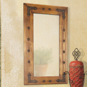 Tuscan Farmhouse Rustic Wooden Mirror