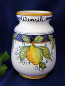 Deruta Lemon Utensil Holder