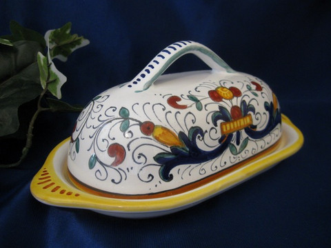 Deruta Ricco Butter Dish