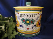 Deruta Raffaellesco Biscotti Jar