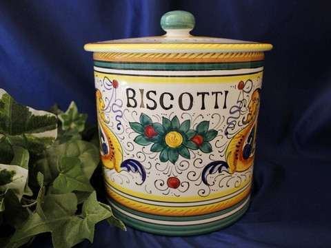 Deruta Raffaellesco Biscotti Jar