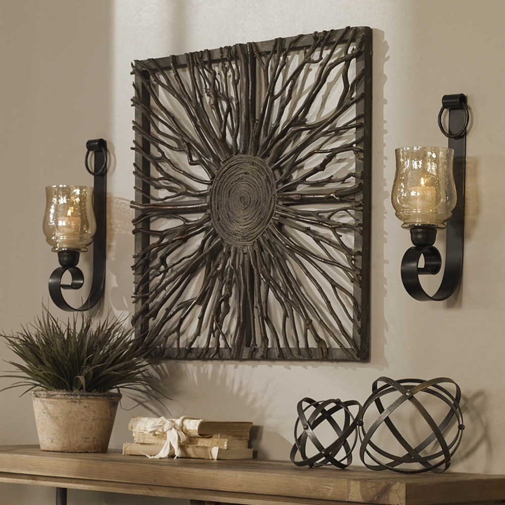 Tree Branch Wooden Wall Art Bellasoleil Com
