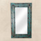 Rustic Barbed Wired Mirror Turquoise