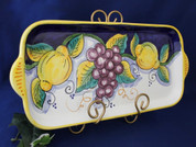 Deruta Lemons Grapes Serving Platter