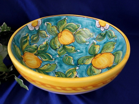 Italian Lemons Serving Bowl