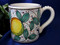 Deruta Lemon Coffee Cup, Deruta Coffee Cup, Deruta Coffee Mug