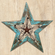 Texas Star, Texas Star Wall Plaque, Texas Star Iron and Wood Wall Plaque