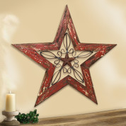 Texas Star, Texas Star Wall Plaque, Texas Star Iron and Wood Wall Plaque