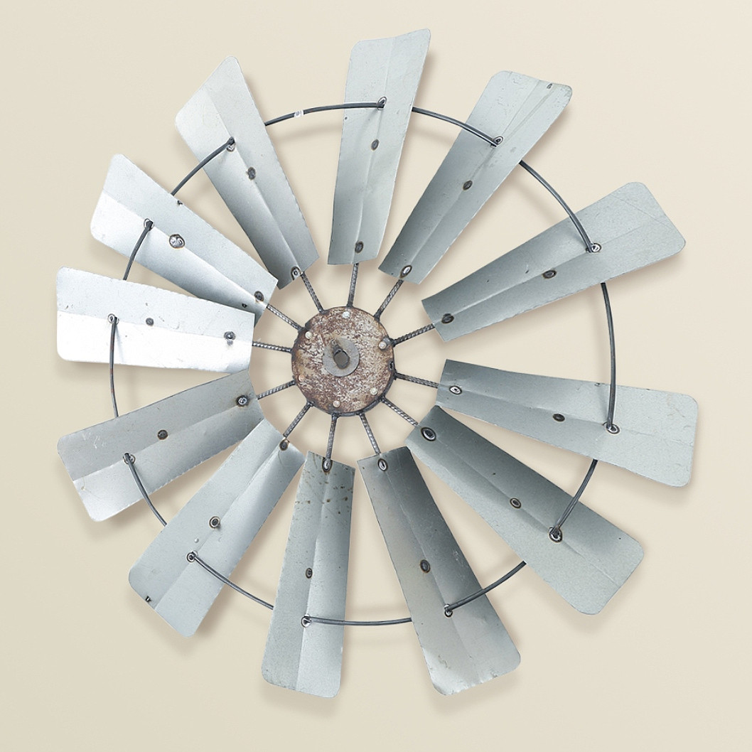 Galvanized Metal Windmill Wall Decor 31 Bellasoleil Com