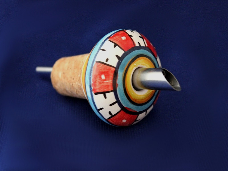 Geometrico Oil Pouring Cork Bellasoleil Com