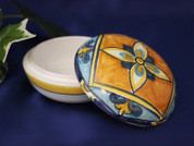Italian Ceramic Trinket Box, Italian Ceramic Box