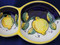 Deruta Lemons Olive Tray, Deruta Olive Tray