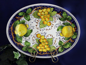 Tuscan Lemons Grapes Serving Platter
