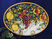 Tuscan Lemons Grapes Serving Platter