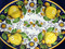 Tuscan Lemons Serving Platter, Tuscan Lemons Square Plate