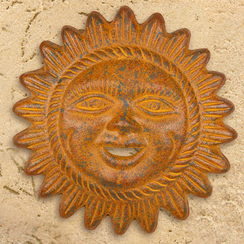 Clay Sun Face, Tuscan Sun Wall Decor