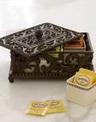 Iron and Ceramic Tea Box, European Style Tea Box