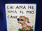Italian Proverb Tile, Love Me Love My Dog, Chi Ama Me Ama Il Mio Cane