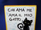Italian Proverb Tile, Love Me Love My Cat, Chi Ama Me Ama Il Mio Gatto