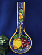Tuscan Lemons Grapes Spoon Rest Made In Italy
