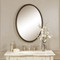 Sherise Beaded Bronze Oval Mirror