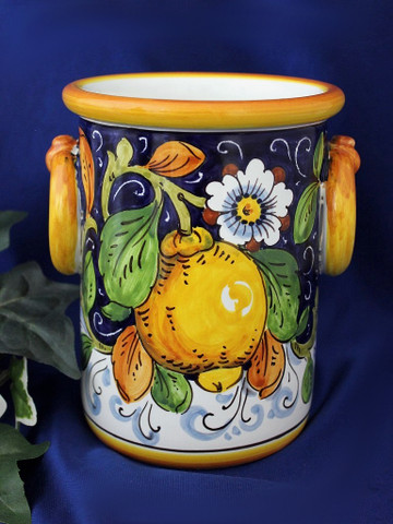 Italian Lemons Utensil Holder Wine Cooler