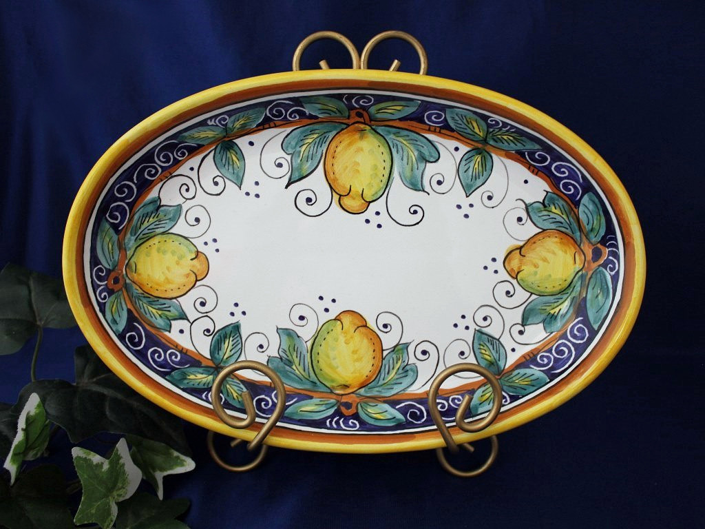 Deruta Limoni Lemon Serving Dish