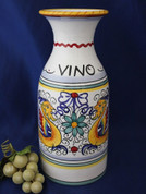 Italian Ceramic Wine Carafe, Deruta Raffaellesco Wine Carafe, Deruta Wine Carafe