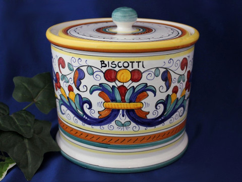 Deruta Ricco Biscotti Jar