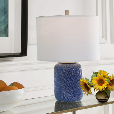 Cobalt Blue Lucia Ceramic Lamp