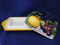 Italian Lemons Grapes Butter Dish