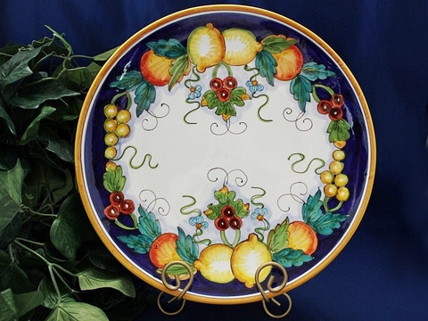 Deruta Lemon Platter, Deruta Plate