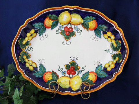Italian Lemon Fruit Serving Platter